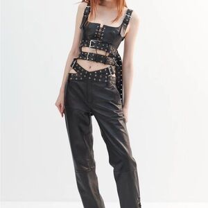 MONSE Black Cargo Style Pants size 6